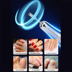 35000RPM Electric Nail Drill Rechargeable USB Nail Manicure Machine - VirtuousWares:Global