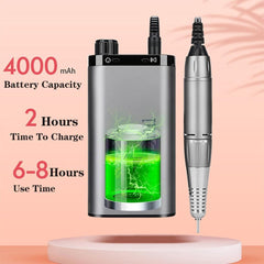 35000RPM Electric Nail Drill Rechargeable USB Nail Manicure Machine - VirtuousWares:Global