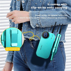 35000RPM Portable Electric Nail Drill Manicure Machine Acrylic Gel - VirtuousWares:Global