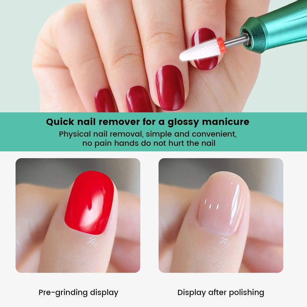 35000RPM Portable Electric Nail Drill Manicure Machine Acrylic Gel - VirtuousWares:Global