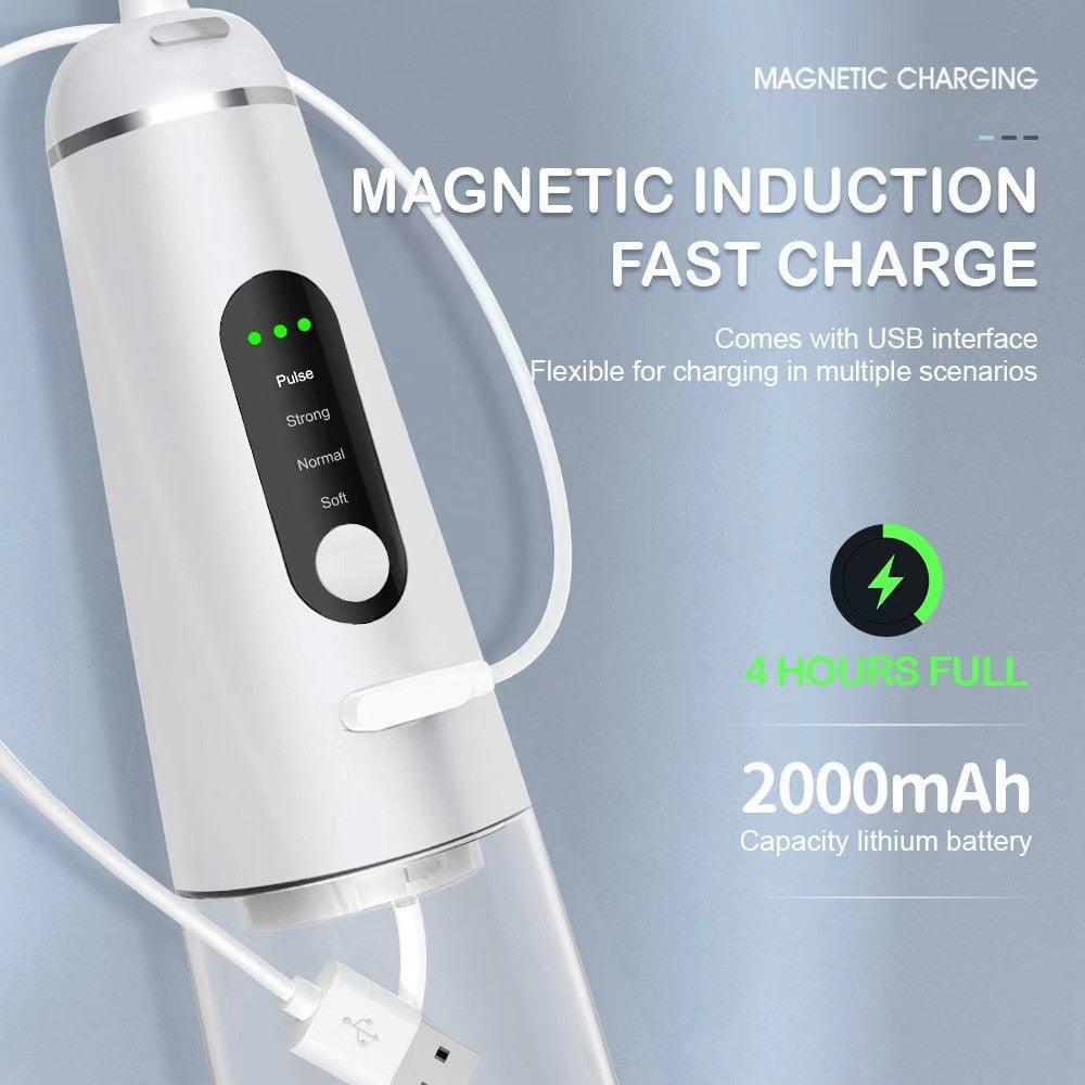 350ML Portable Electric Oral Irrigator Dental Water Flosser USB - VirtuousWares:Global