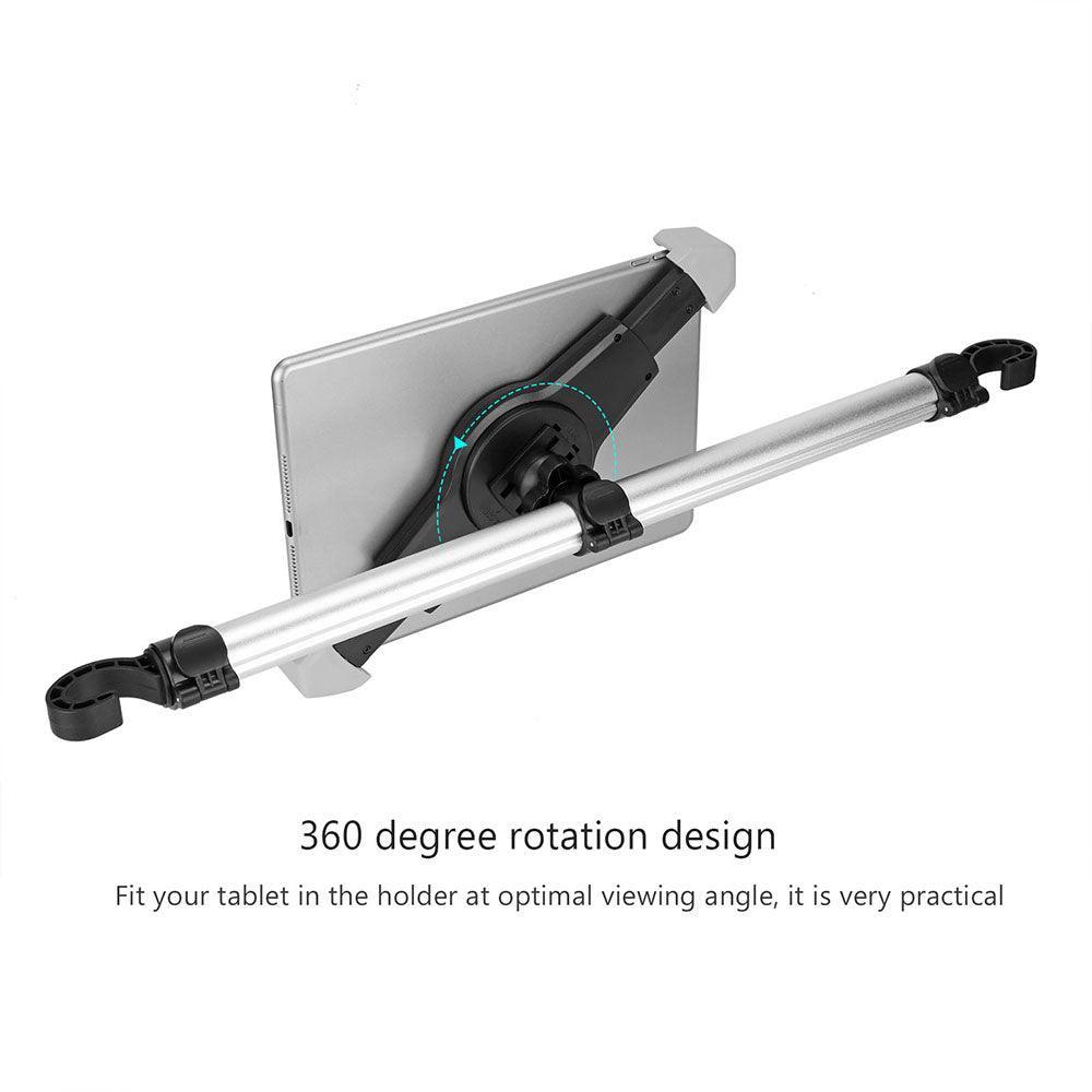 360 Degree Rotation Aluminum Seat Tablet Holder - VirtuousWares:Global