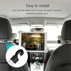 360 Degree Rotation Aluminum Seat Tablet Holder - VirtuousWares:Global