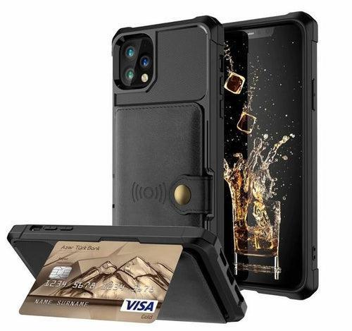 360 Protection Magnetic Leather Wallet Armor Case for iPhone - VirtuousWares:Global