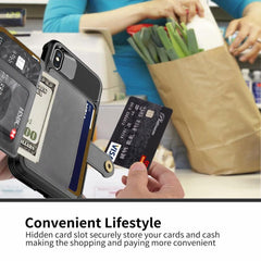 360 Protection Magnetic Leather Wallet Armor Case for iPhone - VirtuousWares:Global