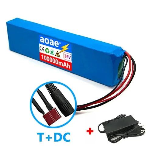 36V 100000mAh 18650 Rechargeable Lithium Battery Pack 10S3P Power - VirtuousWares:Global