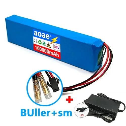 36V 100000mAh 18650 Rechargeable Lithium Battery Pack 10S3P Power - VirtuousWares:Global