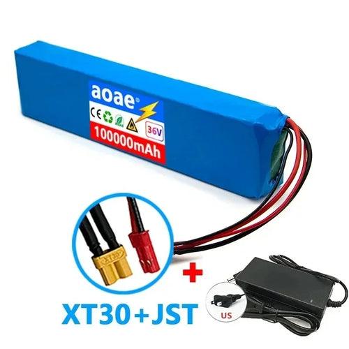 36V 100000mAh 18650 Rechargeable Lithium Battery Pack 10S3P Power - VirtuousWares:Global