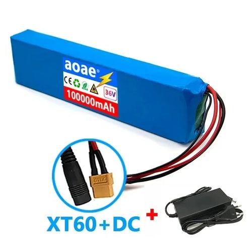 36V 100000mAh 18650 Rechargeable Lithium Battery Pack 10S3P Power - VirtuousWares:Global