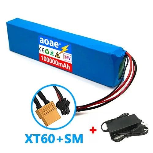 36V 100000mAh 18650 Rechargeable Lithium Battery Pack 10S3P Power - VirtuousWares:Global