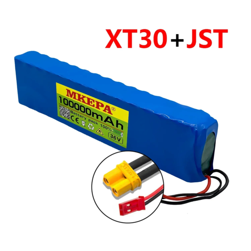 36V 100Ah 18650 Rechargeable Lithium Battery Pack 10S3P 1000W Power - VirtuousWares:Global