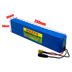 36V 100Ah 18650 Rechargeable Lithium Battery Pack 10S3P 1000W Power - VirtuousWares:Global