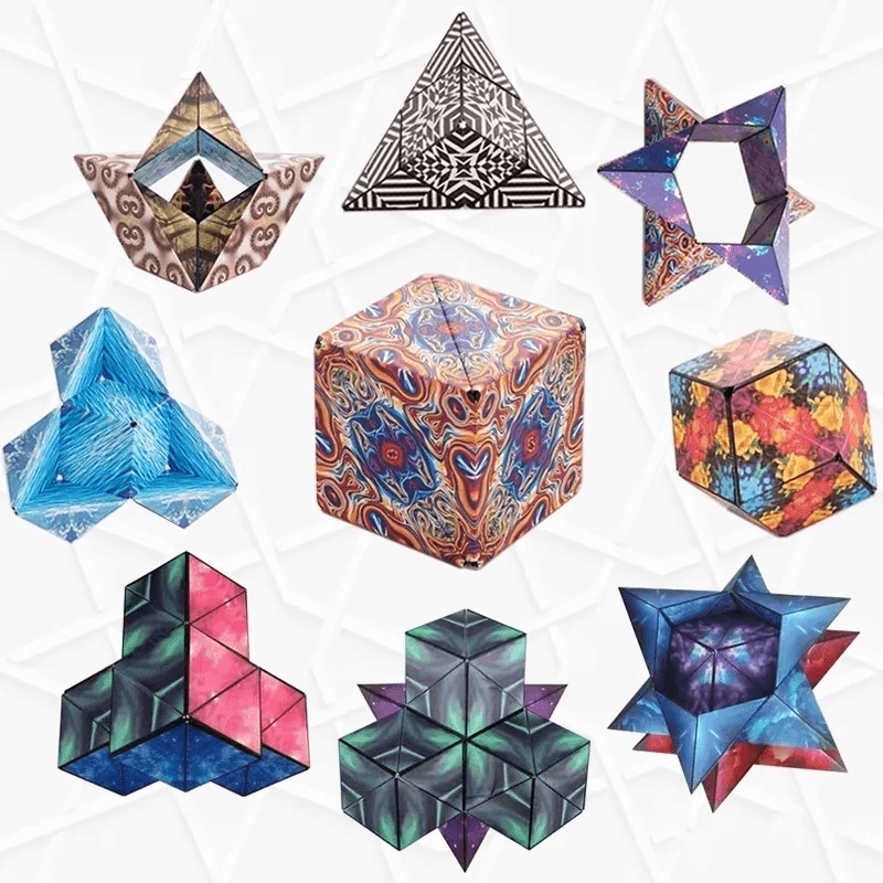 3D Changeable Magnetic Magic Cube For Kids Puzzle Cube Antistress Toy - VirtuousWares:Global
