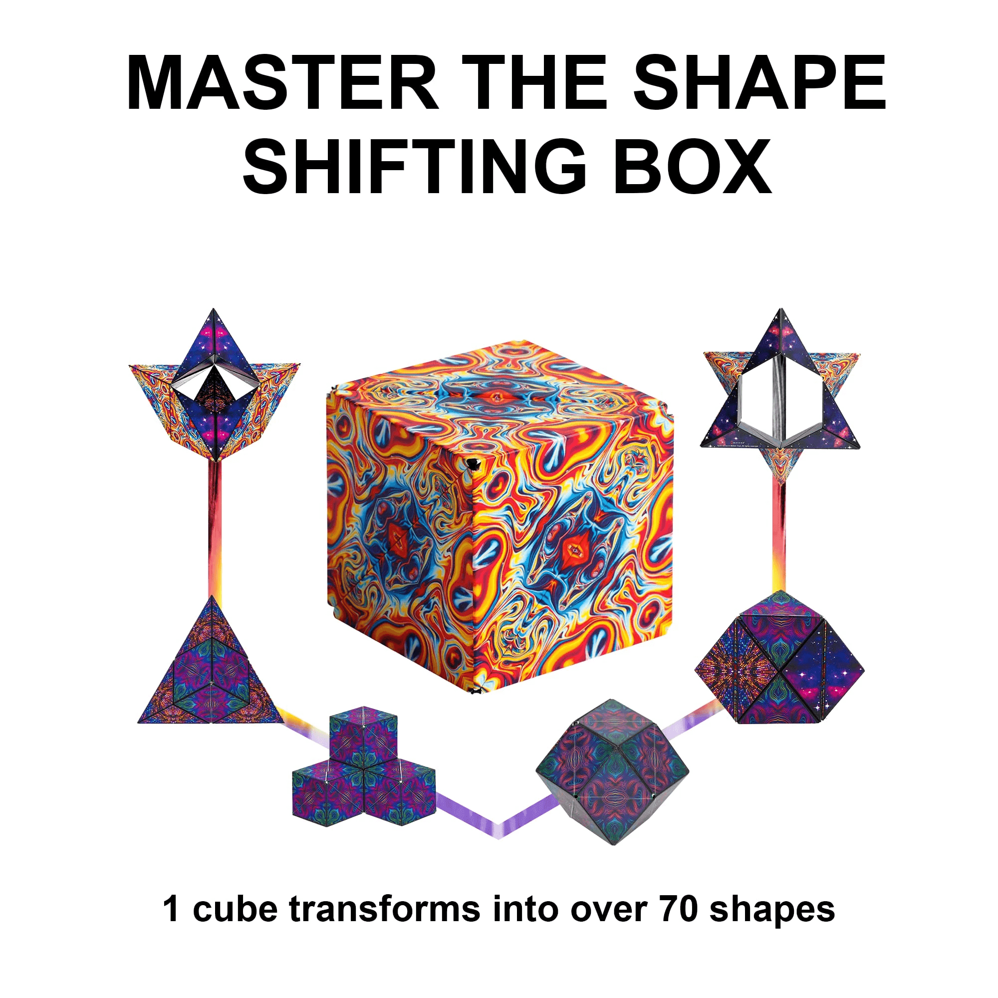 3D Changeable Magnetic Magic Cube For Kids Puzzle Cube Antistress Toy - VirtuousWares:Global