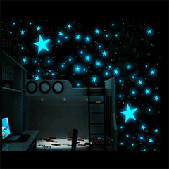 3D Stars Glow Luminous Fluorescent Wall Stickers - VirtuousWares:Global