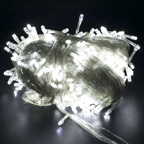 3M x 3M 300-LED White Light Romantic Curtain String Light - VirtuousWares:Global