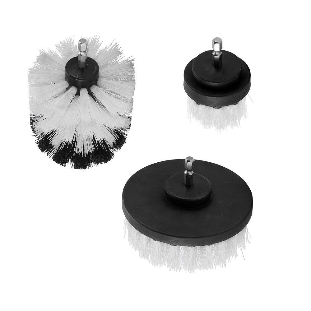 3PCS Drill Scrubber Brush Bristle Bathtub Cleaner - VirtuousWares:Global