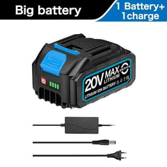 4.0Ah 6.0Ah Larger Battery with Charger Lithium ion Rechargeable Replacement for Makita 18V Battery BL1850 BL1830 BL1860 Wrench - VirtuousWares:Global