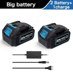 4.0Ah 6.0Ah Larger Battery with Charger Lithium ion Rechargeable Replacement for Makita 18V Battery BL1850 BL1830 BL1860 Wrench - VirtuousWares:Global