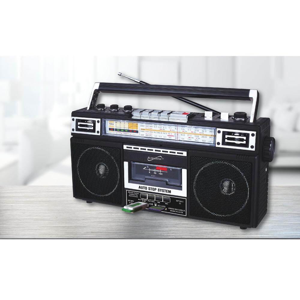 4 Band Radio & Cassette Player + Cassette To Mp3 Converter & Bluetooth - VirtuousWares:Global