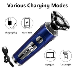4 in 1 Electric Shaver 3D Floating Cutters USB Fast Charge - VirtuousWares:Global