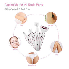 4 in 1 Electric Women Epilator Bikini Body Armpit Electric USB - VirtuousWares:Global