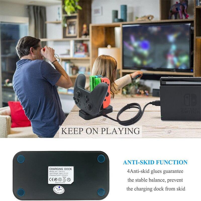 4 in1 Charging Dock For Nintend Switch Joy-con Controller LED Charger - VirtuousWares:Global