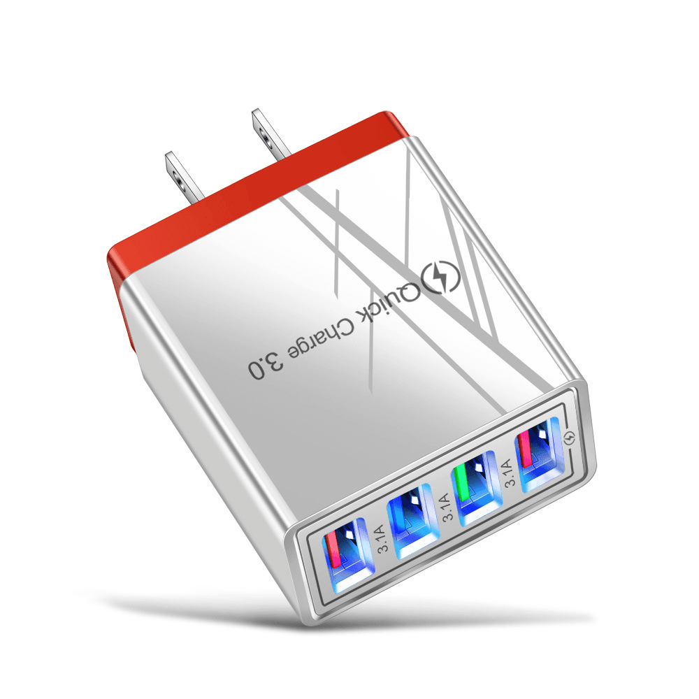 4 USB Charger Quick Charge for iPhone Huawei Samsung - VirtuousWares:Global