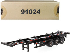 40\' Skeleton Trailer Black \Transport Series\" 1/50 Diecast Model by - VirtuousWares:Global