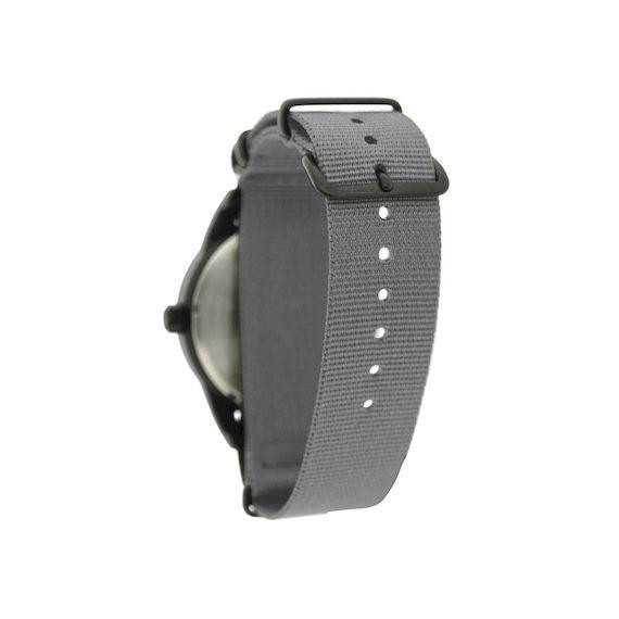 41.0mm tactical quartz watch with nylon 6 strap in grey colour - VirtuousWares:Global