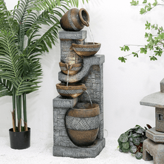 42.5inches Garden Landscape Water Fountain for Home Garden Decor - VirtuousWares:Global