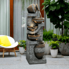 42.5inches Garden Landscape Water Fountain for Home Garden Decor - VirtuousWares:Global
