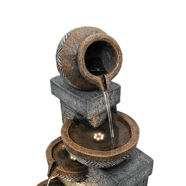 42.5inches Garden Landscape Water Fountain for Home Garden Decor - VirtuousWares:Global