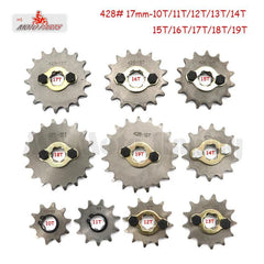 428# 17mm 10-19T Tooth Front Engine Sprocket for 50-160cc Orion Apollo - VirtuousWares:Global