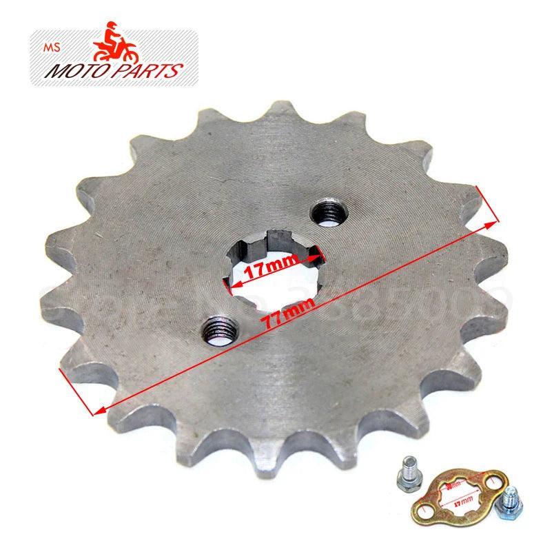 428# 17mm 10-19T Tooth Front Engine Sprocket for 50-160cc Orion Apollo - VirtuousWares:Global