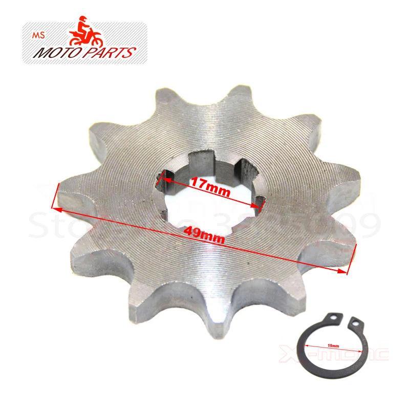 428# 17mm 10-19T Tooth Front Engine Sprocket for 50-160cc Orion Apollo - VirtuousWares:Global