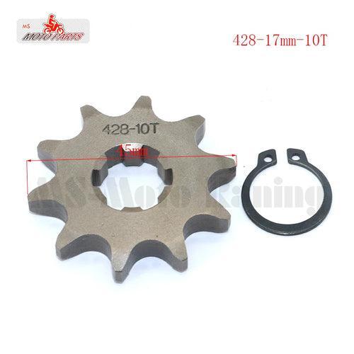 428# 17mm 10-19T Tooth Front Engine Sprocket for 50-160cc Orion Apollo - VirtuousWares:Global