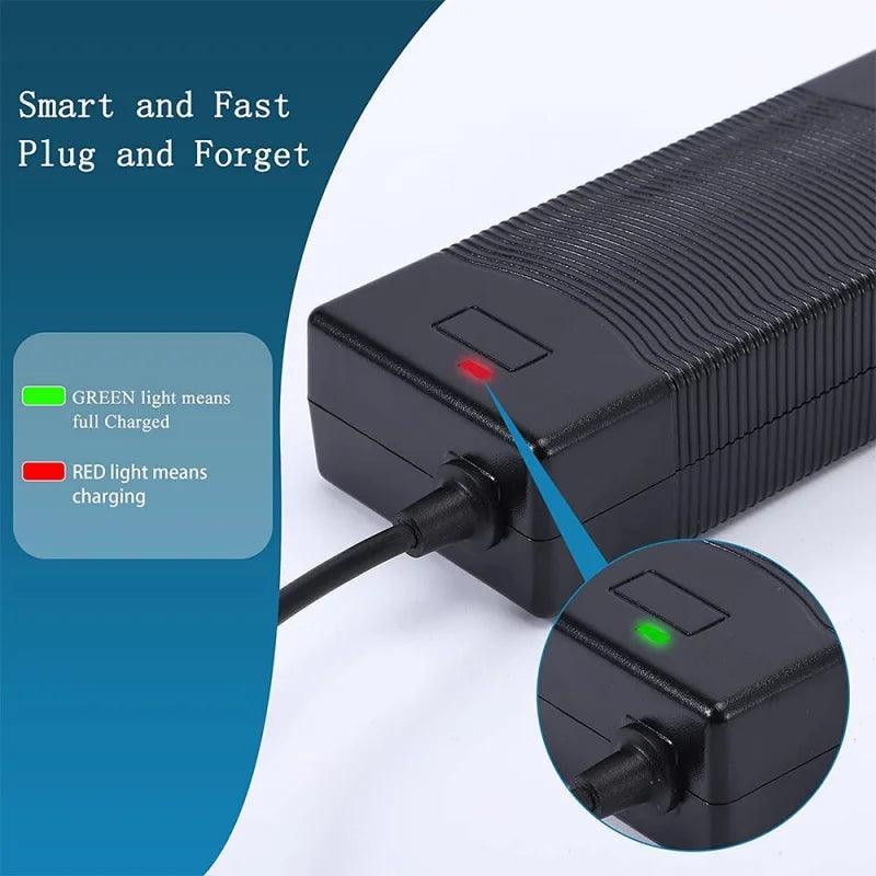 42V 2A 5A Electric Charger 1 Prong 5.5mm DC Plug for 36V 10S Lithium - VirtuousWares:Global