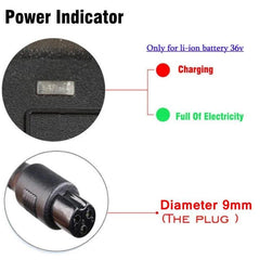 42V 2A Universal Lithium Battery Charger For 36V Hoverboard - VirtuousWares:Global