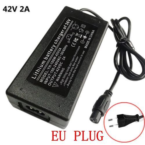 42V 2A Universal Lithium Battery Charger For 36V Hoverboard - VirtuousWares:Global