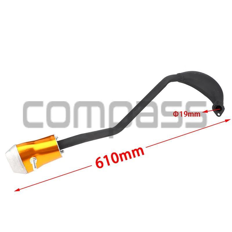 47CC 49CC Motorcycle Accessories Exhaust System Muffler Exhaust Pipe - VirtuousWares:Global