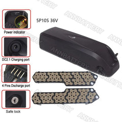 48V/36V SSE-046 HaiLong case E-bike battery box, holder and nickel, Can hold 52 pcs 18650 li-ion battery - VirtuousWares:Global