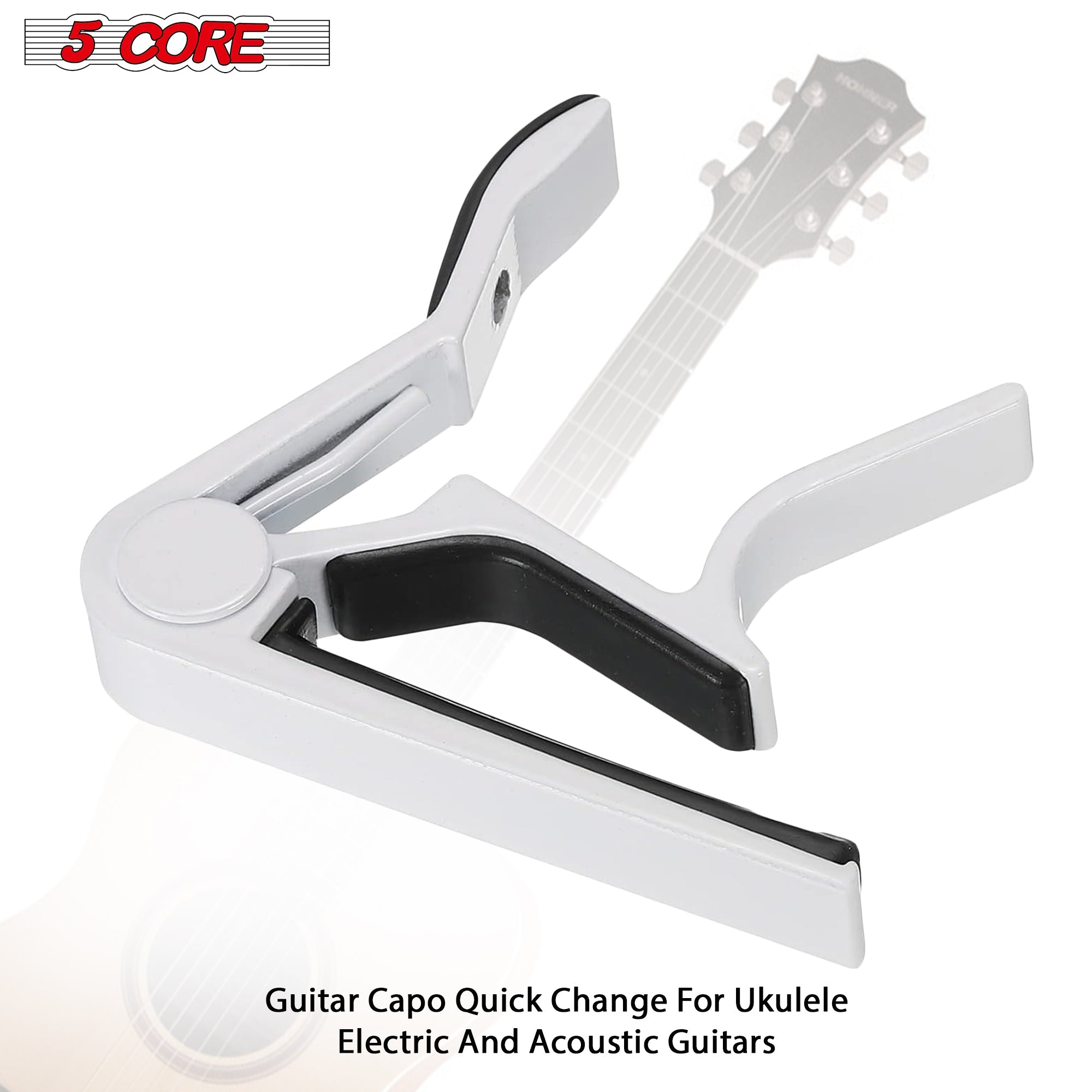 5 Core 2PCS Guitar Capo 6String Capo for Acoustic Guitar CAPO WH 2 Pcs