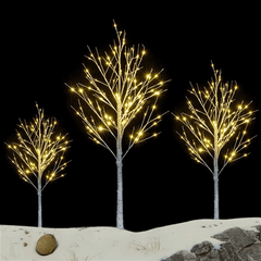 4FT Snowflake Christmas Tree with 48 LED Lamp - VirtuousWares:Global