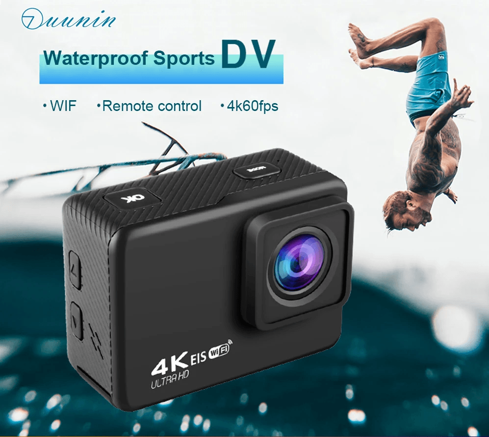 4K 60FPS HD Waterproof Wireless WIFI Sport Action EIS Camera - VirtuousWares:Global