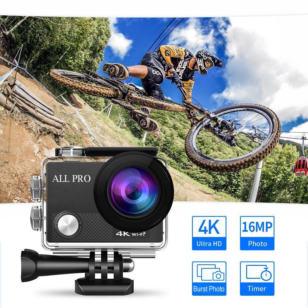 4K Waterproof All Digital UHD WiFi Camera + RF Remote And Accessories - VirtuousWares:Global