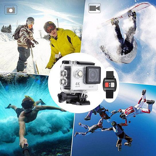 4K Waterproof All Digital UHD WiFi Camera + RF Remote And Accessories - VirtuousWares:Global