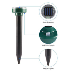 4pcs Ultrasonic Solar Power Mouse Repeller - VirtuousWares:Global