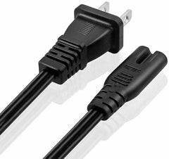 5 Core Extra Long 12ft 2 Prong Non-Polarized AC Wall Power Cable 2 - VirtuousWares:Global