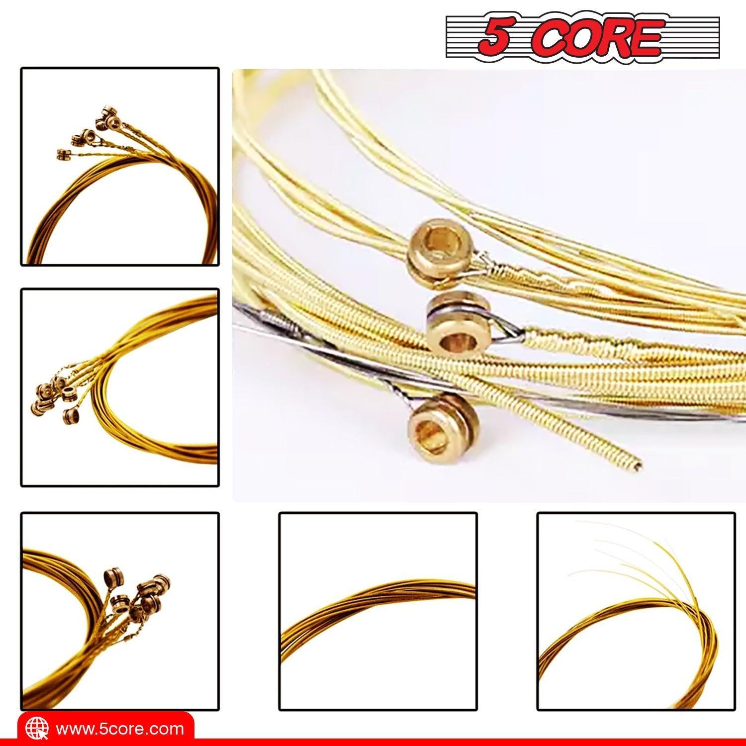 5 Core Guitar Strings 6 Pieces in 1 Set Acoustic Guitar Strings - VirtuousWares:Global